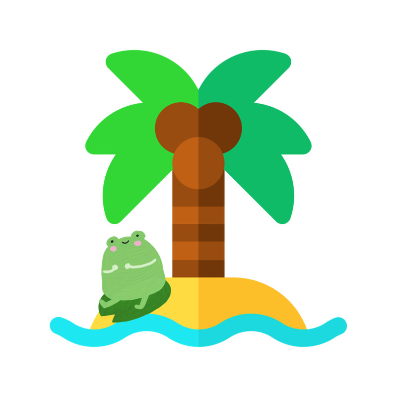 Frog At The Beach Design .png