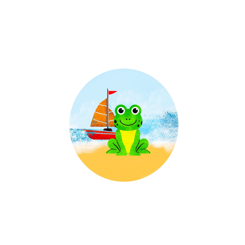 frog at the beach Sleeveless Top.png