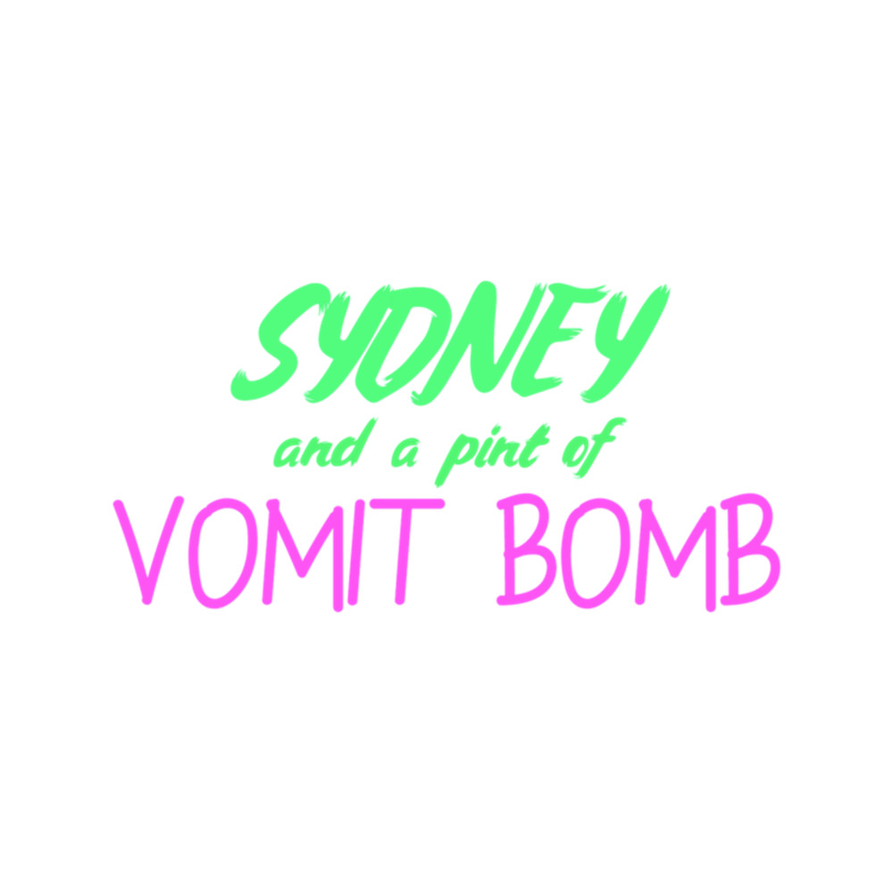 Sydney and a pint of Vomit Bomb .png