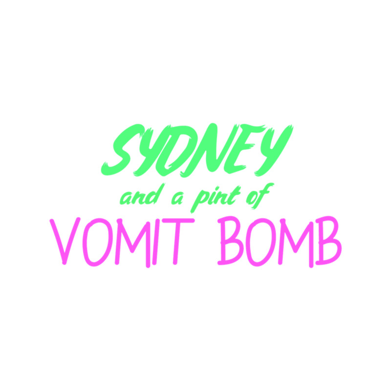 Sydney and a pint of Vomit Bomb .png