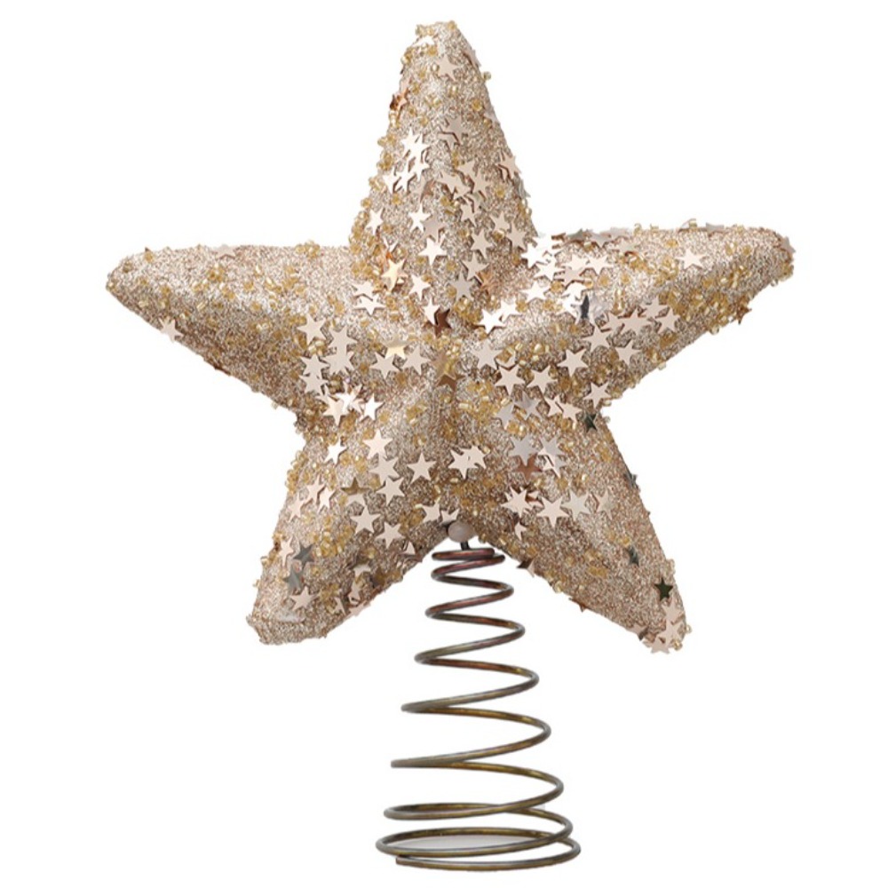 New Pentagram Christmas Tree Top Star Party Decoration Crafts Christmas Tree Decorations Family New 3