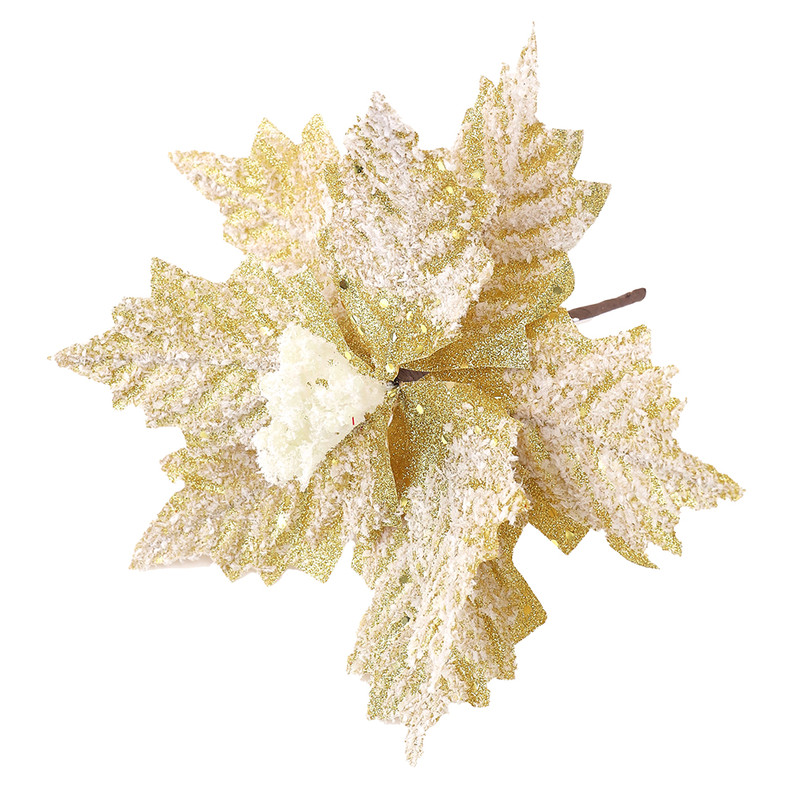 Christmas Decoration Artificial Flowers Xmas Tree Pendant Ornament Home Room Decor New Year Gift Ac 5