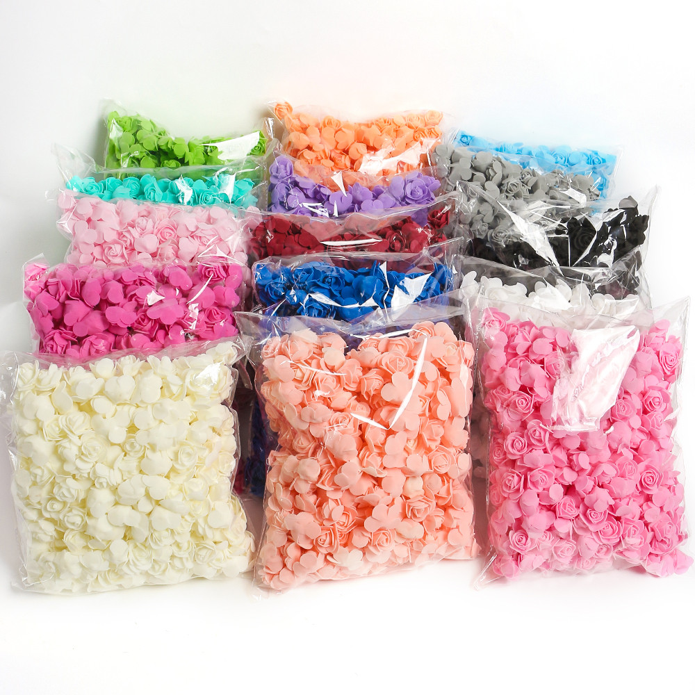 Artificial Rose Flowers Fake Flower Head For Home Room Decor Party Wedding Marriage Decoration Accessory