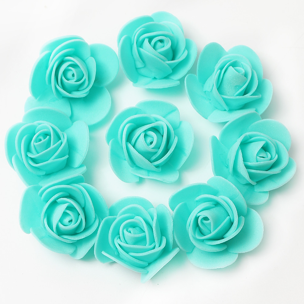 Artificial Rose Flowers Fake Flower Head For Home Room Decor Party Wedding Marriage Decoration Accessory