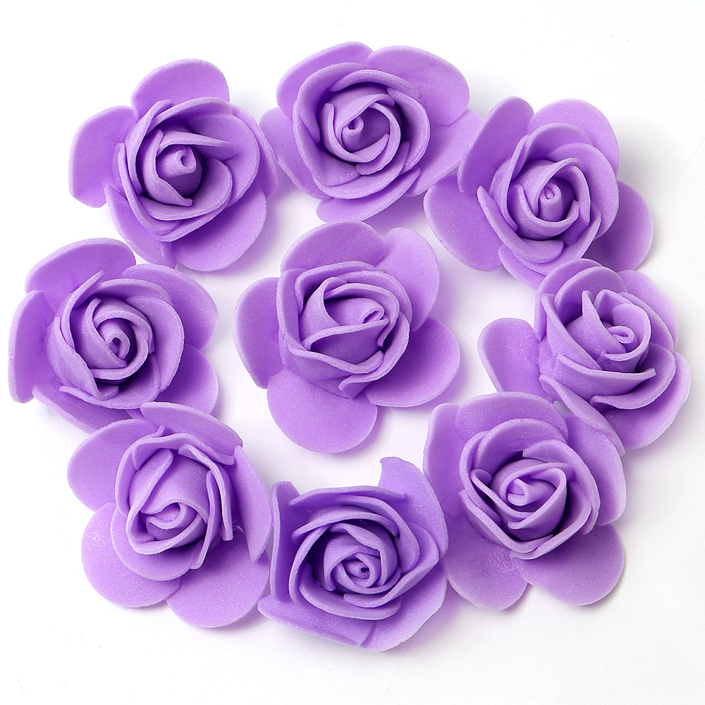 Artificial Rose Flowers Fake Flower Head For Home Room Decor Party Wedding Marriage Decoration Accessory