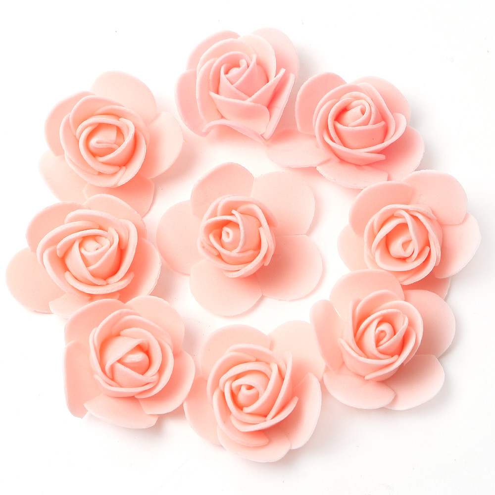Artificial Rose Flowers Fake Flower Head For Home Room Decor Party Wedding Marriage Decoration Accessory