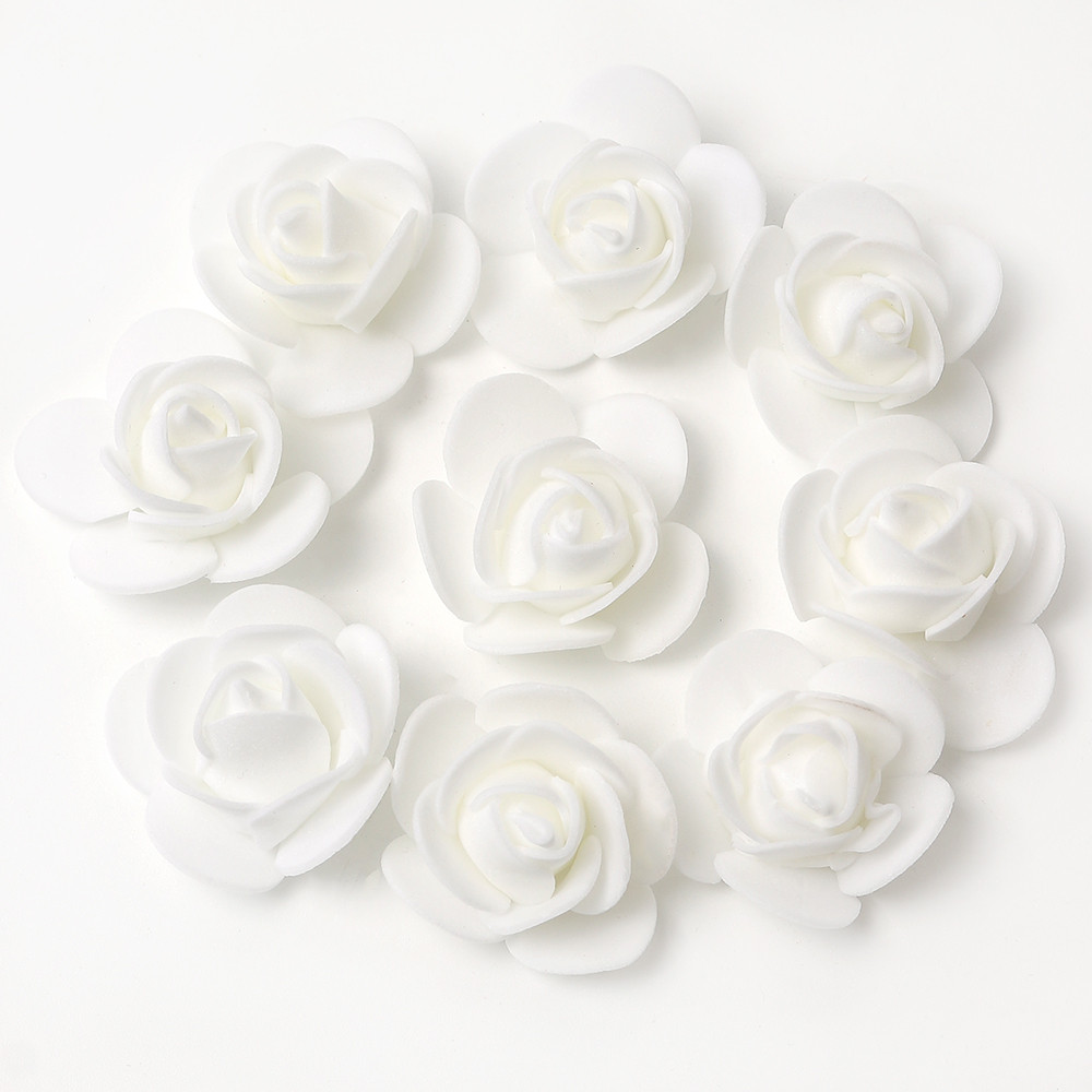 Artificial Rose Flowers Fake Flower Head For Home Room Decor Party Wedding Marriage Decoration Accessory