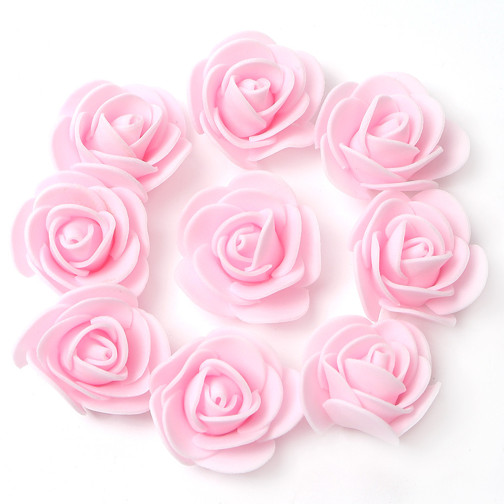 Artificial Rose Flowers Fake Flower Head For Home Room Decor Party Wedding Marriage Decoration Accessory