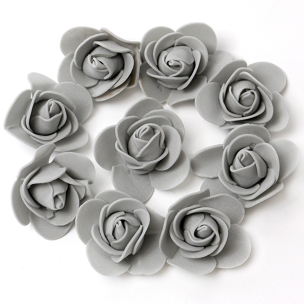 Artificial Rose Flowers Fake Flower Head For Home Room Decor Party Wedding Marriage Decoration Accessory