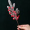 Artificial Pine Branches, Christmas Decoration, Holly Red Berry Branches, Wreath, Christmas Tree Gifts Decoration