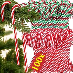 ornament plastic christmas, christmas candy cane, indoor party favor twisted crutch candy canes, tree hanging decoration
