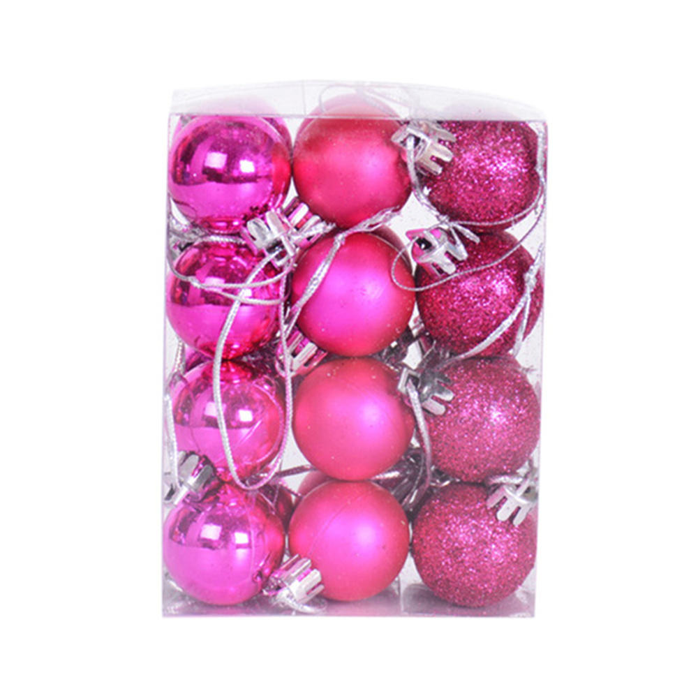 Mini Christmas Balls Ornaments, Flocked Christmas Balls, Christmas Tree Hanging Decor