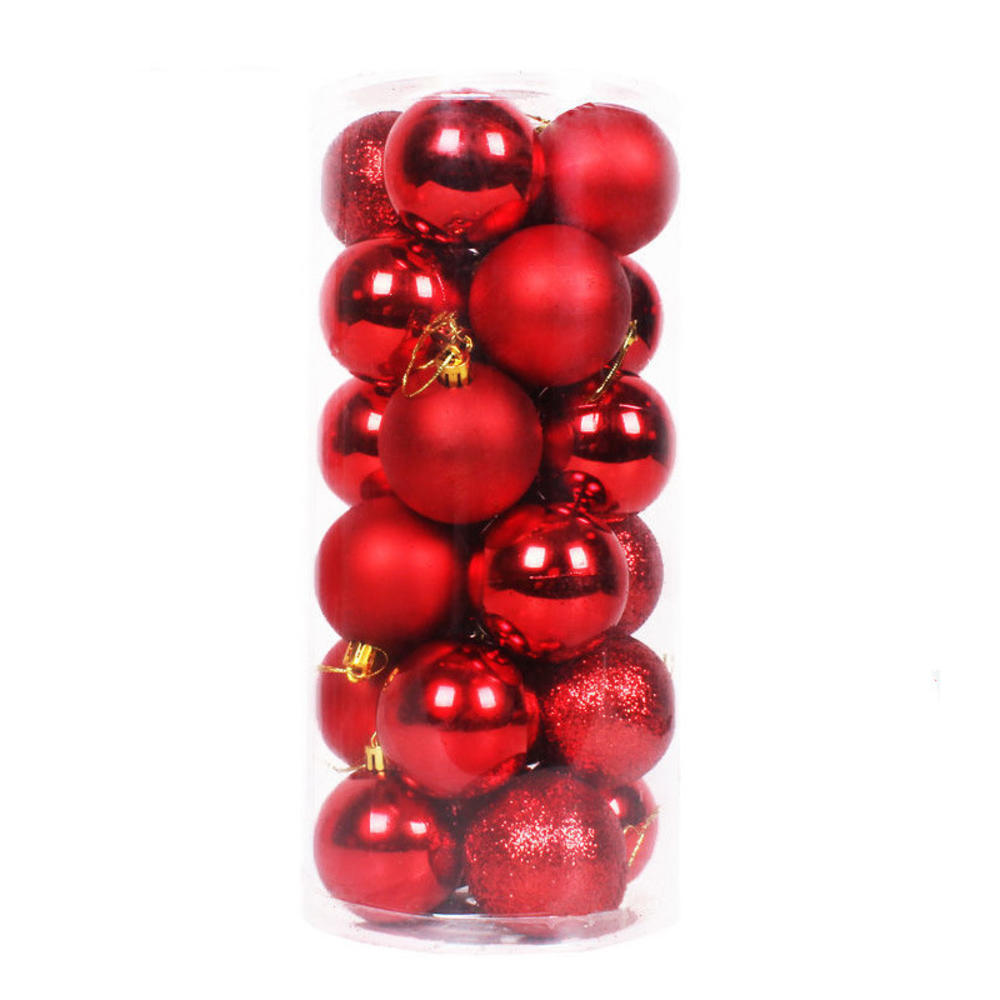 Mini Christmas Balls Ornaments, Flocked Christmas Balls, Christmas Tree Hanging Decor