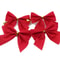 Red Gold Mini Christmas Bow, Xmas Tree Bowknot for Home Decoration, Wedding Decor Navidad, DIY Gift for New Year Party