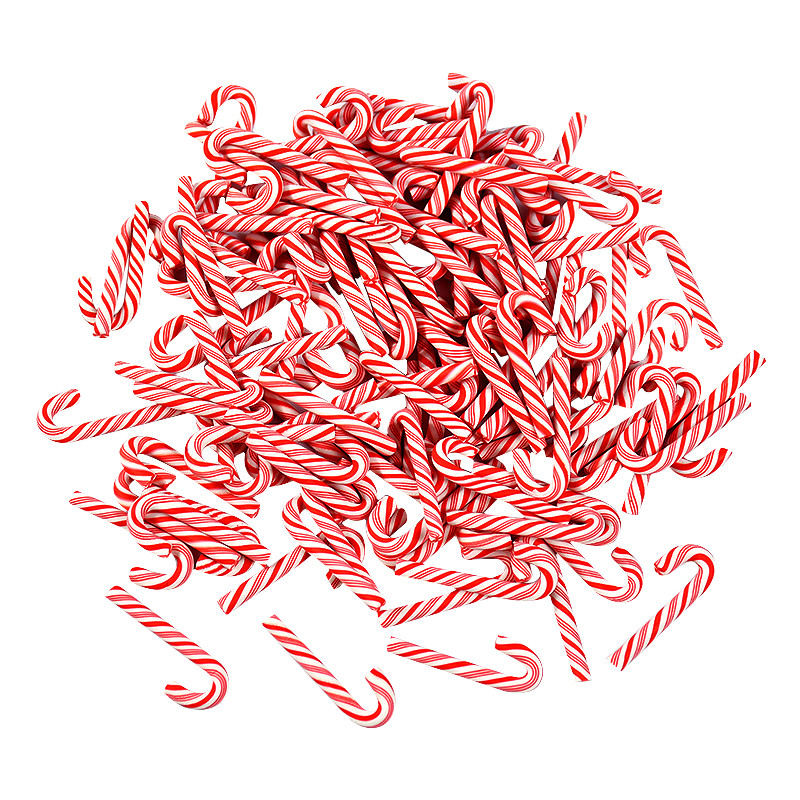 Resin Candy DIY Crafts, Mini Candy Cane , Christmas Decoration Red White, Pendant Navidad Home Decor New Year