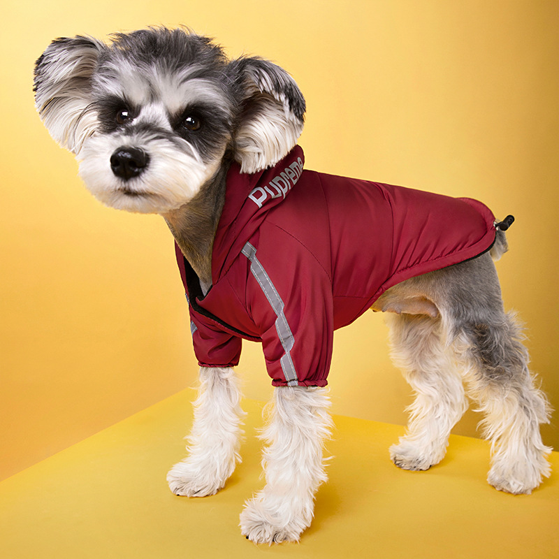 Reflective Pet Coat Waterproof Dogs Clothes Warm Fleece Winter Dog Jacket Puppy Raincoat Chihuahua 2