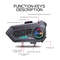 Helmet Bluetooth Intercom Headset, Motorcycle 2 Riders Communication System, Waterproof Music Sharing