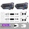 Helmet Bluetooth Intercom Headset, Motorcycle 2 Riders Communication System, Waterproof Music Sharing
