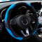 Carbon Fiber PU Leather Steering Wheel Cover Without Inner Ring Car Accessories Premium Automotive 9