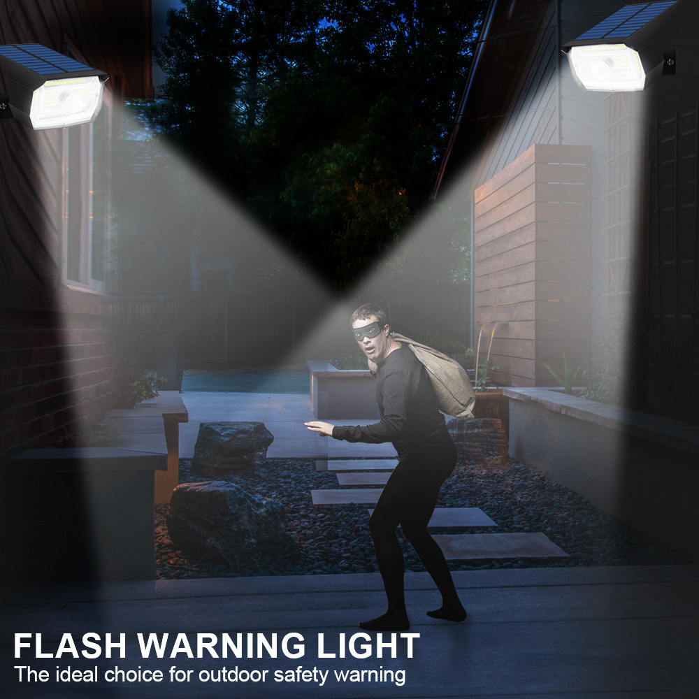 LED Solar Landscape Spotlight, Outdoor Waterproof Motion Sensor Light, Solar Garden Wall Lights for Yard, Pathway, Porch