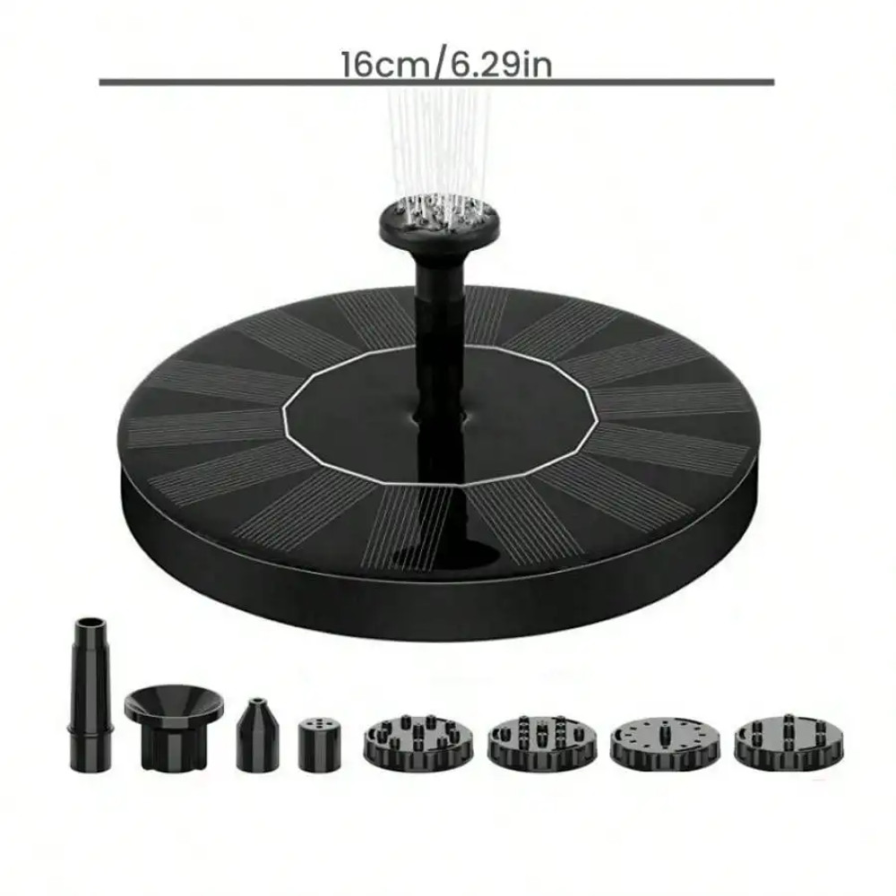 New Mini Solar Water Fountain Outdoor Pond Waterfall Fountain Garden Supplies Solar Powered Bird Ba 4