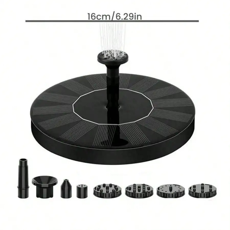 New Mini Solar Water Fountain Outdoor Pond Waterfall Fountain Garden Supplies Solar Powered Bird Ba 4