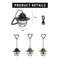 Outdoor Vintage Pendant Light, Portable Rechargeable Tent Lamp, Ultra Long Life Camping Ambient Light