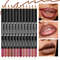 Professional Lip Liner Pencil Set 12 Matte Lip Colors NonStick Cup Nude Lip Liner Pen For Smooth De 3