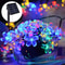 20LED Solar String Lights, Outdoor Waterproof Cherry Flower Lights, Battery Operated Garden Party Decoration