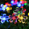 20LED Solar String Lights, Outdoor Waterproof Cherry Flower Lights, Battery Operated Garden Party Decoration