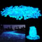 Glow In The Dark Garden Pebbles, Decorative Luminous Stones, DIY Fairy Garden Rocks, Yard and Walkway Decor