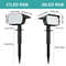 Solar Landscape Spot Powered Wall Lights RGB Solar Spotlight Outdoor Waterproof Color Change Garden 5