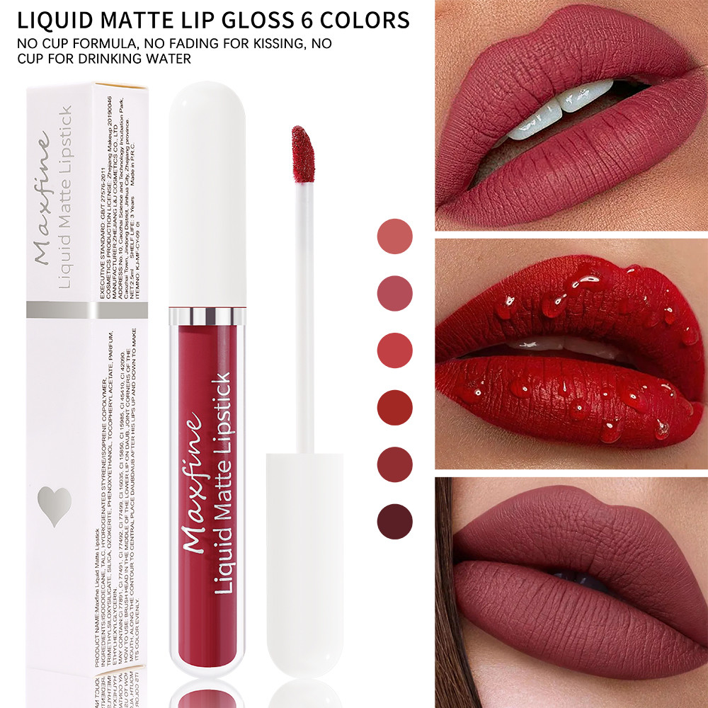 Sexy Velvet Lip Glaze Matte Liquid Lipstick Moisturizing Lipstick Long Lasting Waterproof 2