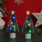 Christmas LED colorful glow tree, holiday decorative gift, festive window decoration