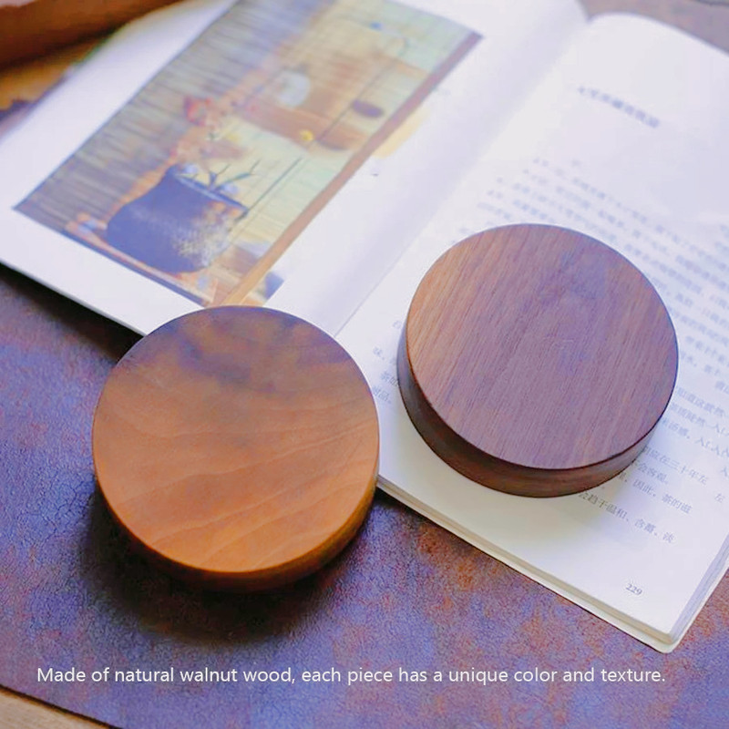 Solid Wood Incense Burner Handmade Tea Ceremony Round Holder Agarwood Tray For Stick Incense 2