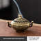 Mini Incense Burner, Three Legged Stove, Hollowed Out Pattern, Desktop Home Decoration, Indoor Stove Plate