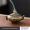 Mini Incense Burner, Three Legged Stove, Hollowed Out Pattern, Desktop Home Decoration, Indoor Stove Plate