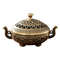 Mini Incense Burner, Three Legged Stove, Hollowed Out Pattern, Desktop Home Decoration, Indoor Stove Plate