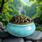 Ceramic Ice Crack Coil Incense Burner Copper Cover Aroma Diffuser Plate Colorful Antique Alloy Home 1