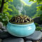 Ceramic Ice Crack Coil Incense Burner Copper Cover Aroma Diffuser Plate Colorful Antique Alloy Home 1