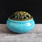 Ceramic Ice Crack Coil Incense Burner Copper Cover Aroma Diffuser Plate Colorful Antique Alloy Home 5