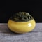 Ceramic Ice Crack Coil Incense Burner Copper Cover Aroma Diffuser Plate Colorful Antique Alloy Home 6