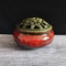 Ceramic Ice Crack Coil Incense Burner Copper Cover Aroma Diffuser Plate Colorful Antique Alloy Home 7