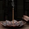 Alloy Incense Burner Stick Holder Lotus Incense Plate Sandalwood Coil Base For Temples Yoga Studio 0