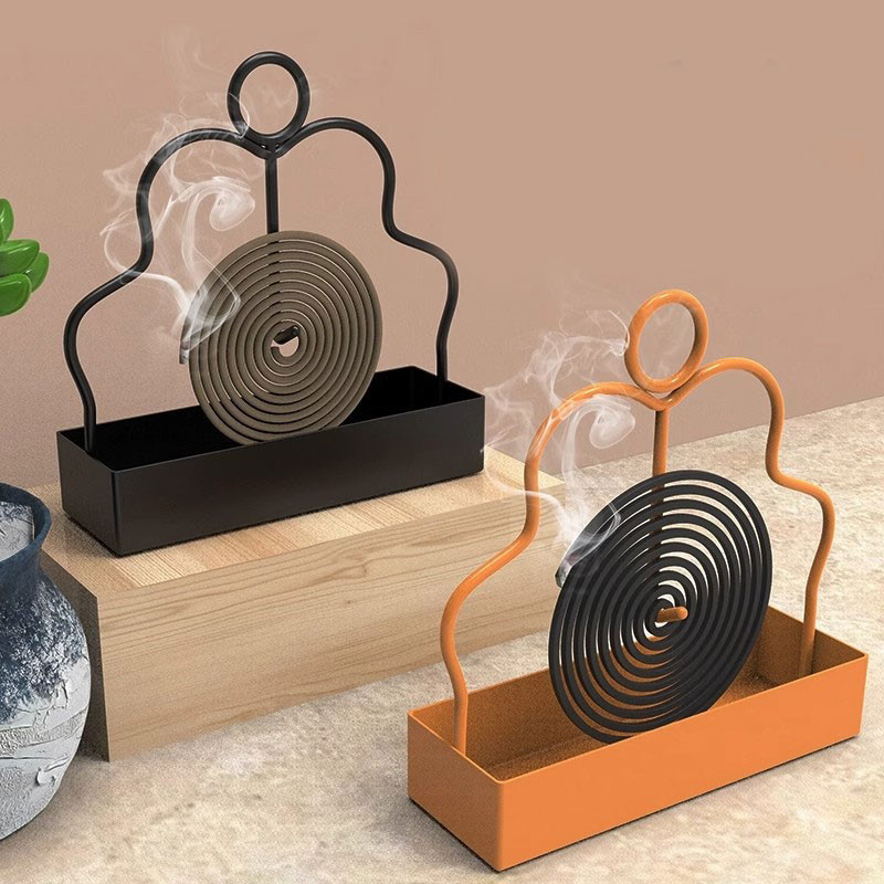 Iron Incense Storage Rack Mosquito Coil Holder For Household Bedroom Patio Coil Incense Burner Fram 2