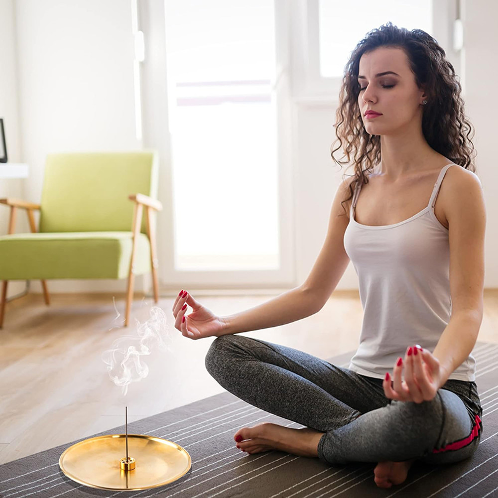 Metal Incense Burner Brass Incense Tray Sage Holder Palo Santo Holder Home Decor Crafts 4