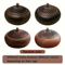 Walnut Incense Burner Zen Tea Ceremony Decor Ancient Style Sandalwood Agarwood Smoked Creative Orna 4