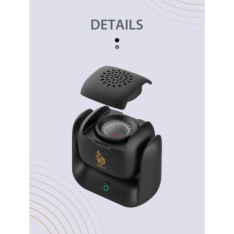 Rotatable Electronic Incense Burner, High Quality Arabian Censer, USB Rechargeable Rotational Aroma Machine