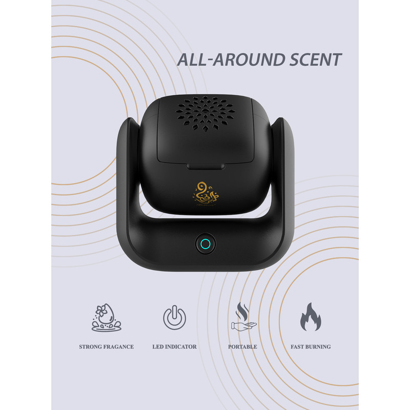 Rotatable Electronic Incense Burner, High Quality Arabian Censer, USB Rechargeable Rotational Aroma Machine