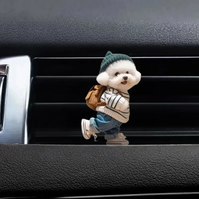 Cute cat acrylic car aromatherapy, long-lasting fragrance vent clip